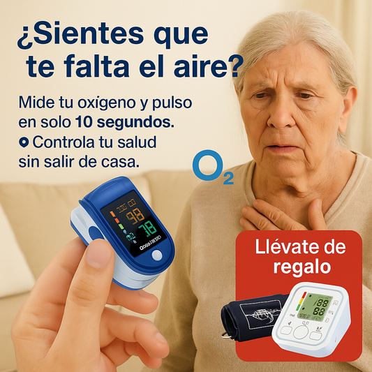 Toma presión GRATIS - ¡Solo por Hoy! - OxiCare™ - Oxímetro de Pulso